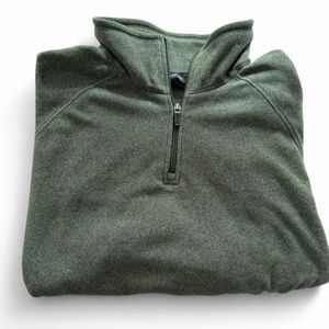 Land’s End Men’s Thermacheck Fleece Quarter Zip Jacket (XXL)